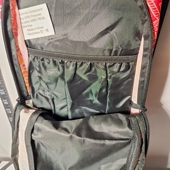Vibedration Hydration Backpack w/o bladder - turquoise/orange pattern - … main image 5